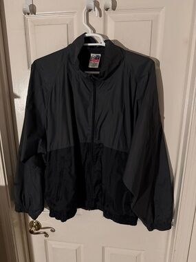 R&Y Sport Dark Grey and Black Windbreaker Jacket